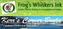 Frogs Whiskers Ink & Kerr's Corner Books company logo