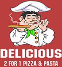 Delicious Pizza & Pasta company logo
