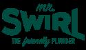 Mr. Swirl, the Friendly Plumber company logo