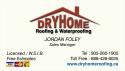 Dryhome Roofing company logo