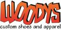 Woodys Custom Shoes and Apparel company logo
