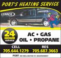 Port's Heating Service company logo