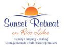 Sunset Retreat on Rice Lake company logo